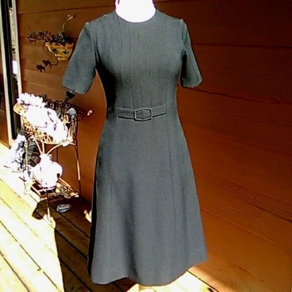 Vintage S&D Black Dress - Picture 1 of 11